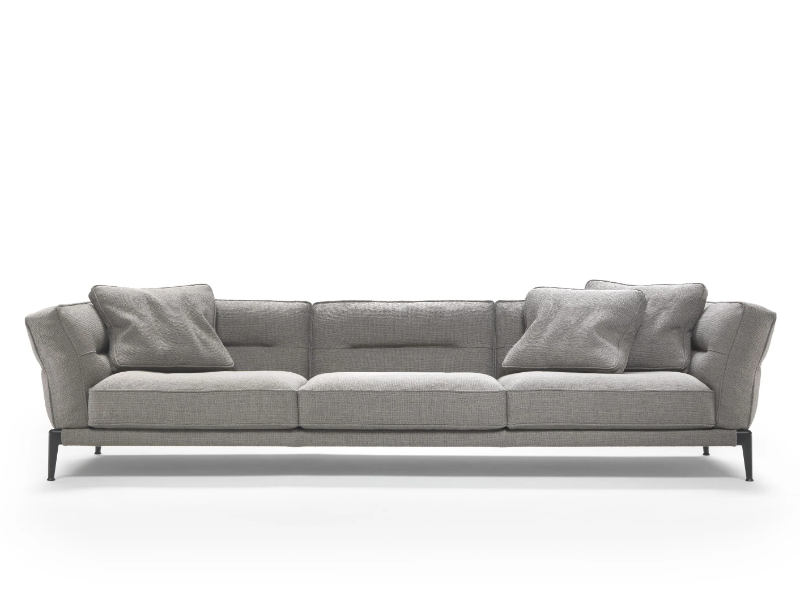 ADDA - 3 seater fabric sofa with removable cover by Flexform