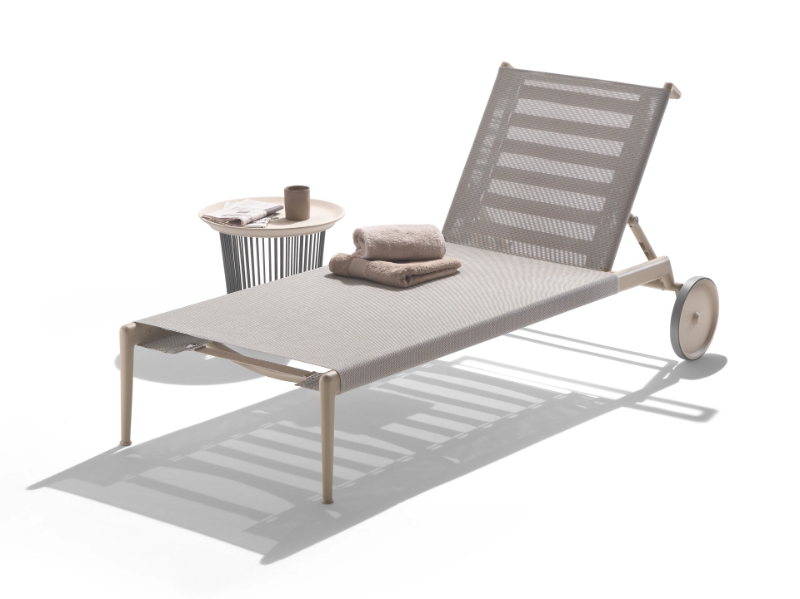 ATLANTE LIGHT - Recliner Batyline® sun lounger by Flexform