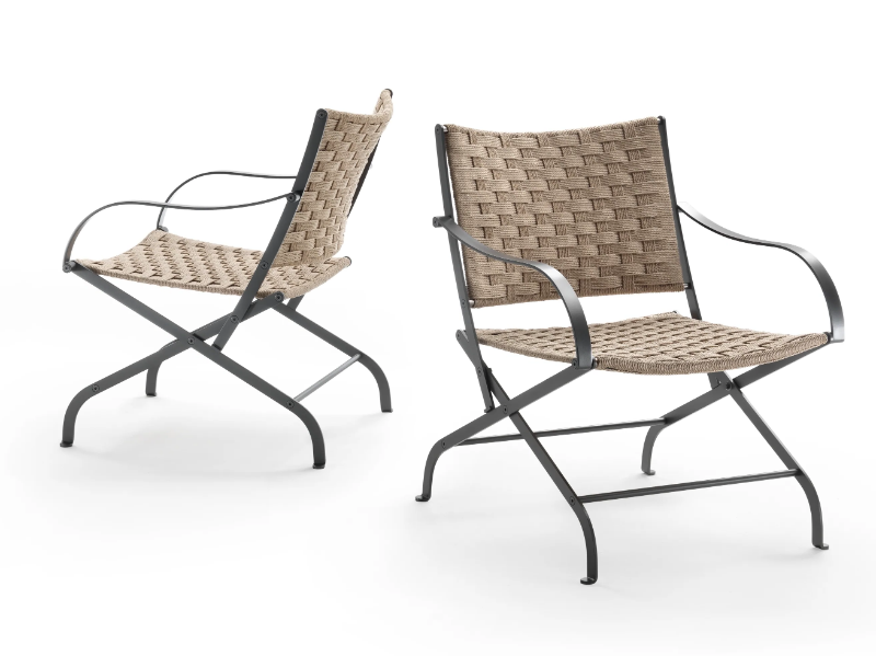 CARLOTTA OUTDOOR - Outdoor polypropylene easy chair by Flexform