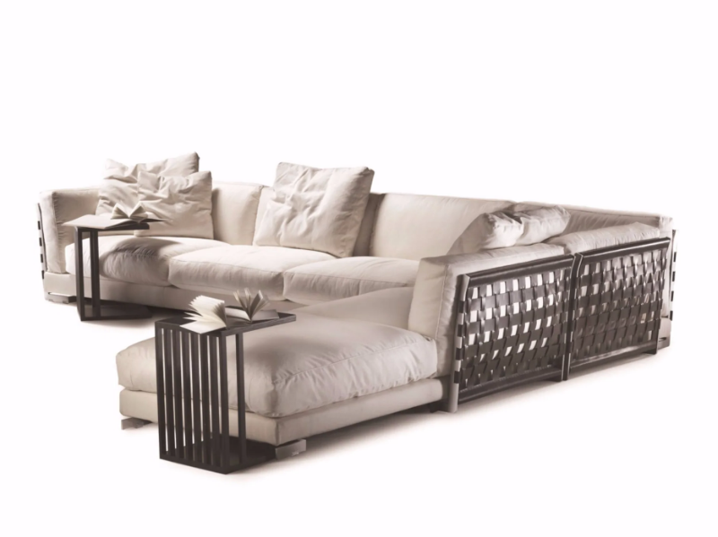 CESTONE - Sectional fabric sofa by Flexform