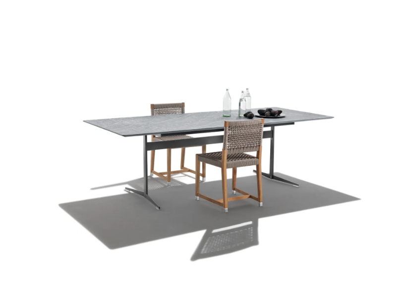 FLY - Rectangular stone table by Flexform