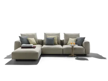 GRANDEMARE OUTDOOR - 3 seater sectional fabric garden sofa with chaise longue by Flexform