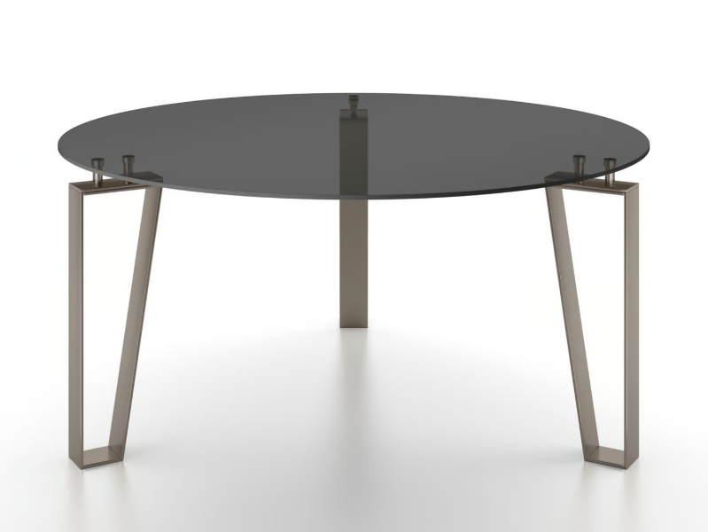 KYOTO - Round glass table by F.lli Orsenigo