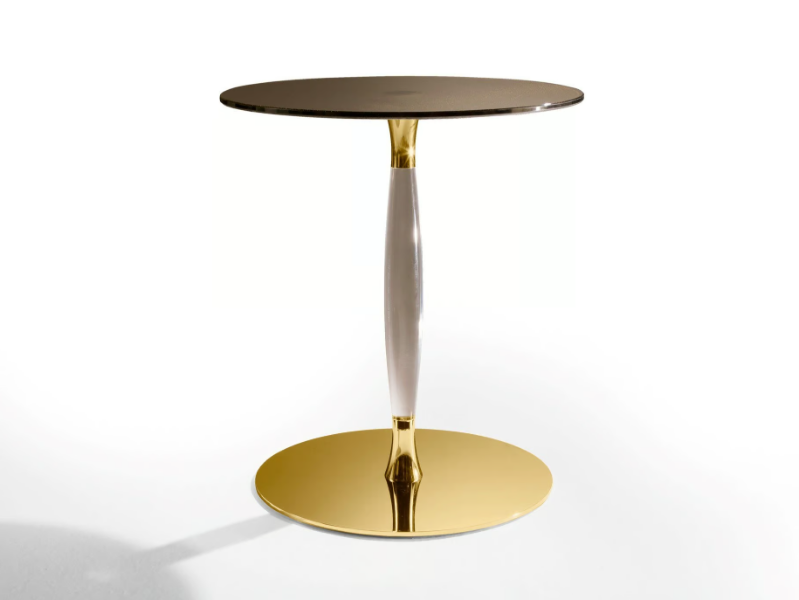 PLOMB - Round crystal coffee table by F.lli Orsenigo