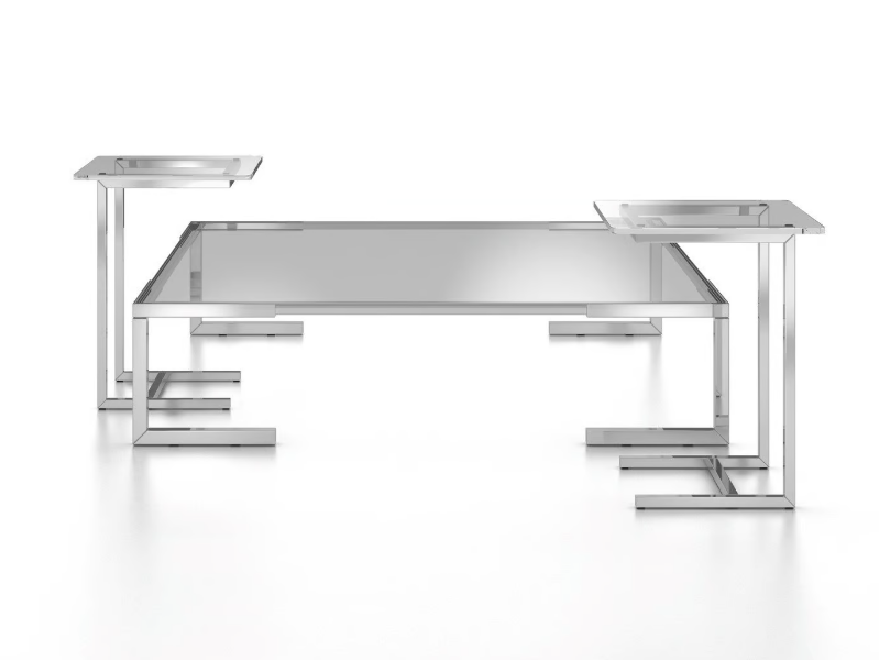 TEMPURA - Square crystal coffee table by F.lli Orsenigo