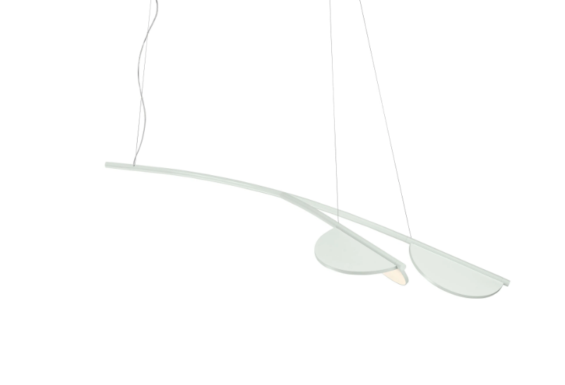 ALMENDRA S2 Y SHORT - Swivel aluminium pendant lamp by Flos