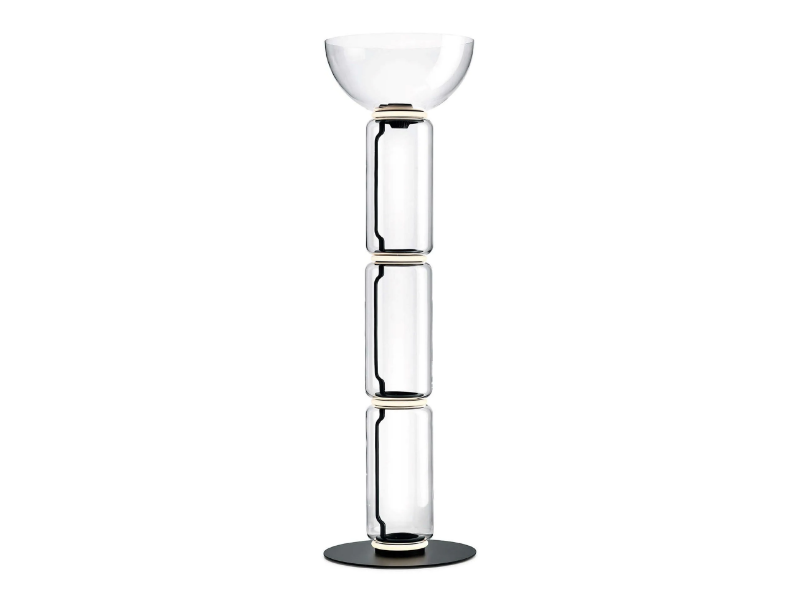 NOCTAMBULE FLOOR HIGH CYLINDER BOWL - LED blown glass floor lamp by Flos