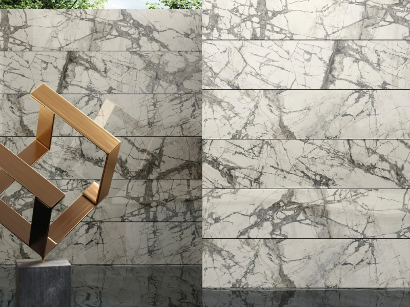 CALACATTA GREY - Porcelain stoneware wall/floor tiles with marble effect by FMG
