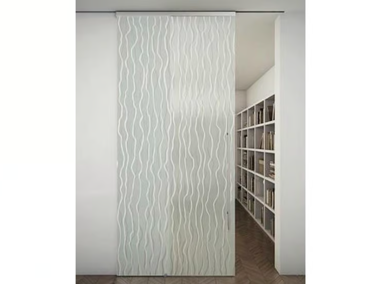 TUTTOVETRO LIGHT - Glass Sliding door with rails for suspended ceilings by FOA