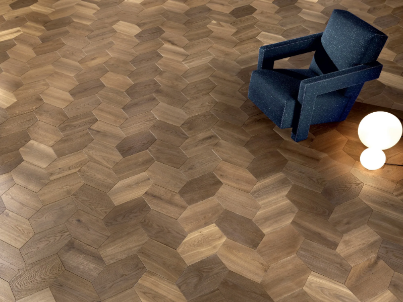 DESIGN PANELS OMBRE - Oak flooring by FOGLIE D'ORO