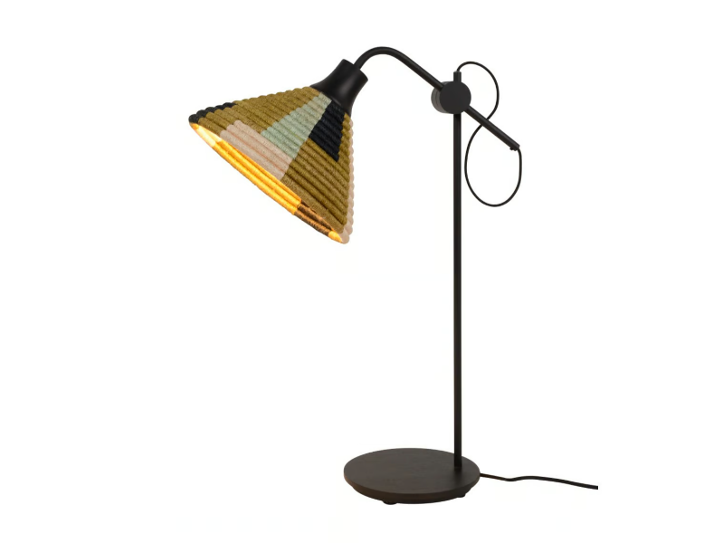 PARROT - LED with swing arm abacá table lamp by Forestier