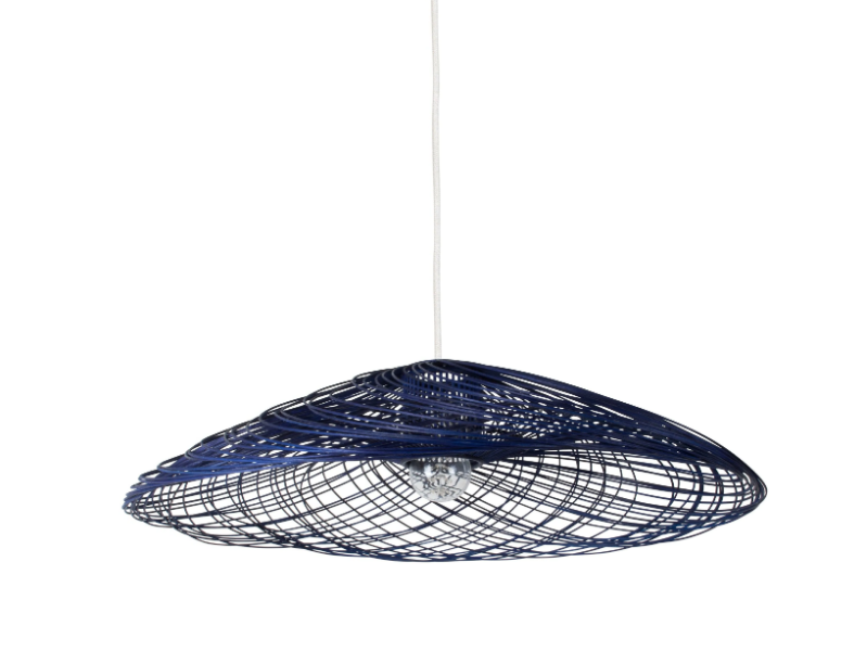 SATELISE - Rattan pendant lamp by Forestier