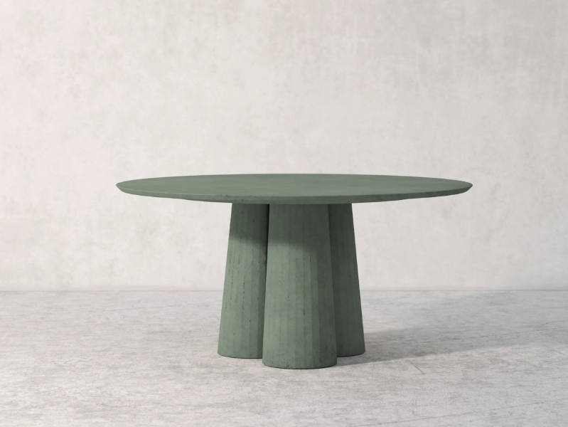 FUSTO - Round concrete table by Forma&Cemento
