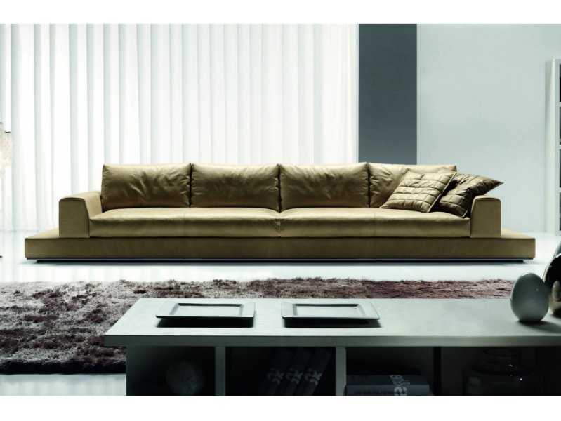 MY WAY PLUS - 4 seater leather sofa by Former In Italia