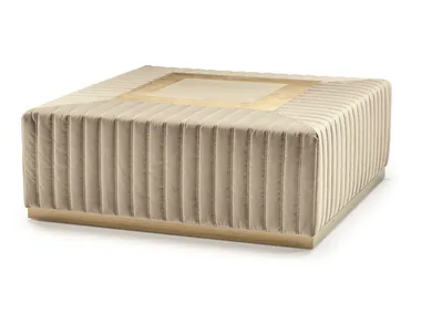 TIVOLI - Upholstered square fabric pouf by Former In Italia