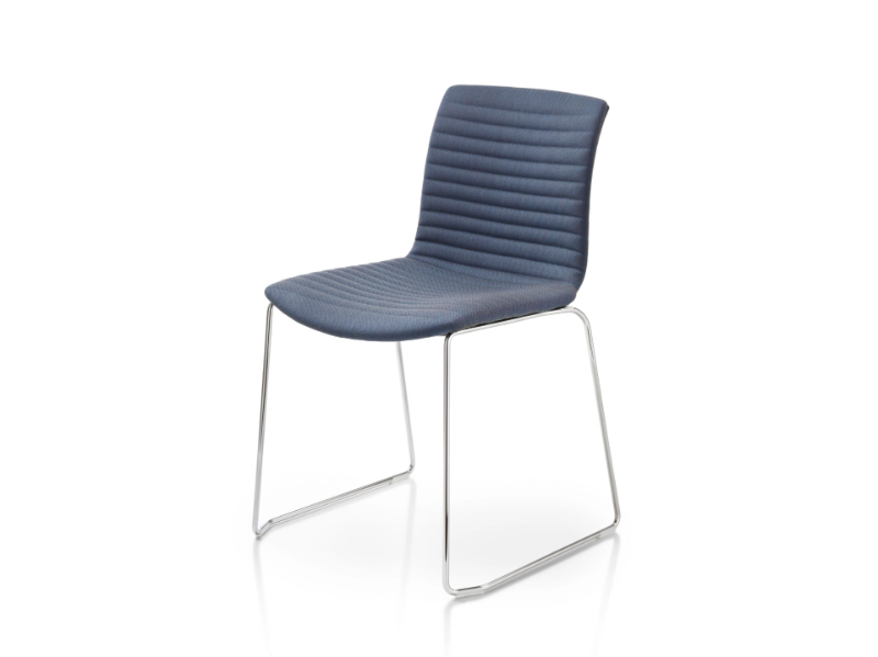 DATA - Stackable sled base chair by Fornasarig