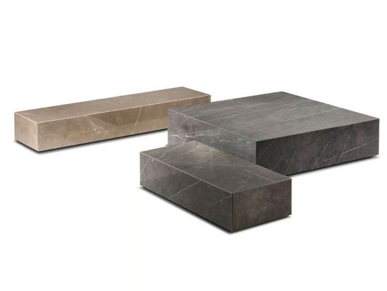 MILLER - Low porcelain stoneware coffee table by Frigerio
