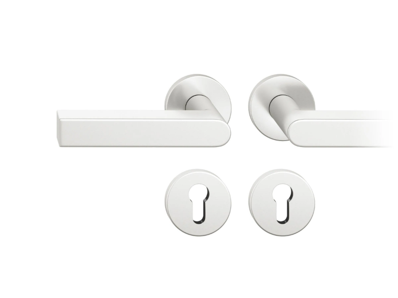 FSB 12 1001 - Anodized aluminium door handle on rose by FSB