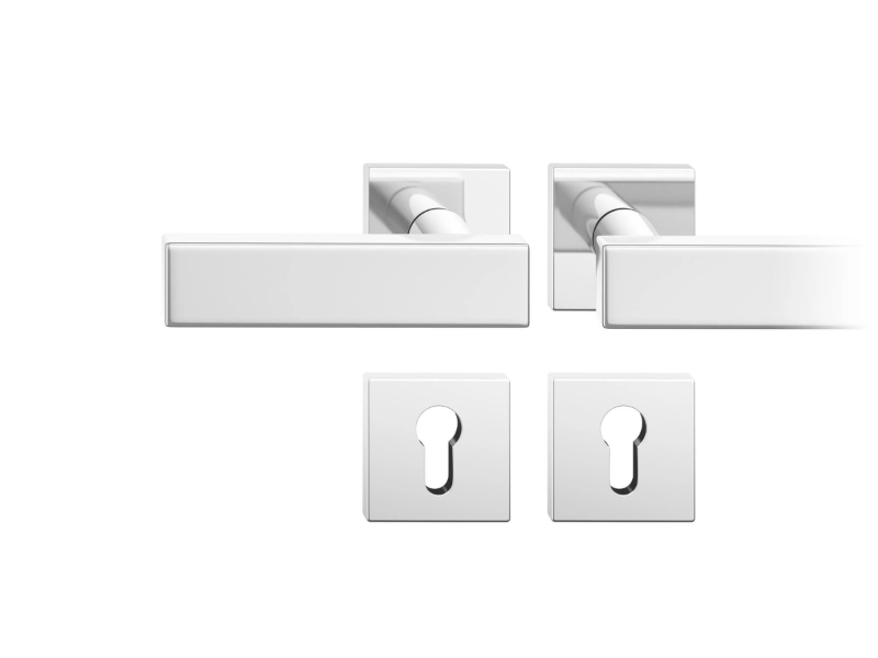 FSB 12 1003 - Anodized aluminium door handle on rose by FSB