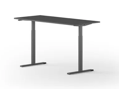 AZIONE - Wooden workstation desk with electric motion by GABER