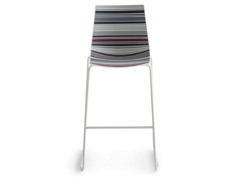 COLORFIVE ST 76 - Sled base high technopolymer stool by GABER
