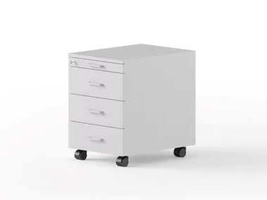 DRAWER - Engineered wood office drawer unit with castors with lock by GABER