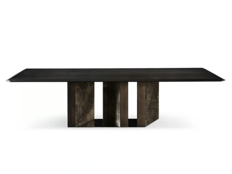 PLATIUM W - Contemporary style rectangular ash table by Gallotti&Radice