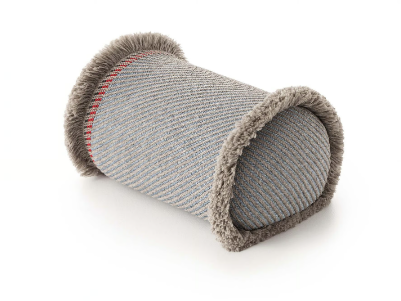GARDEN LAYERS BLUE - Striped roll outdoor polypropylene cushion by GAN