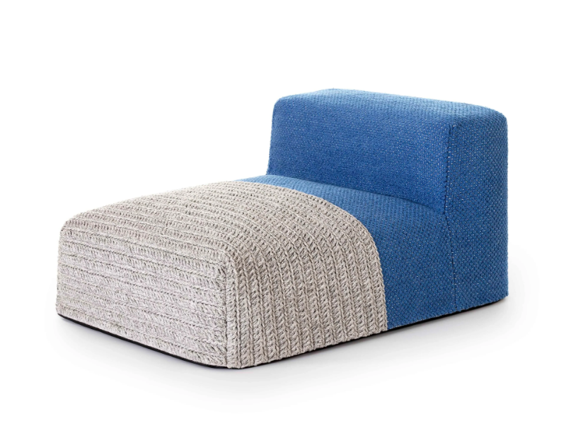 MANGAS OUTDOOR - Sectional recycled PET garden armchair by GAN