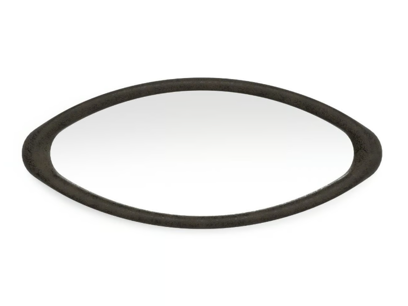 CYCLE - Oval wall-mounted fiberglass mirror by GANSK