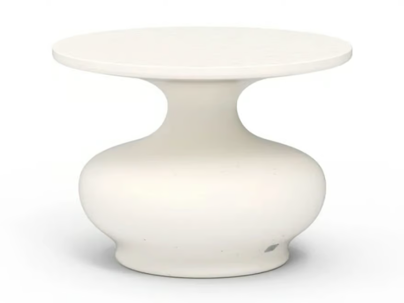 DORIS - Round fiberglass garden side table by GANSK
