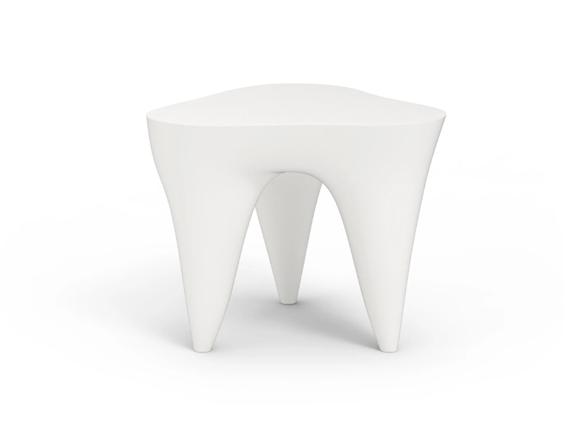IVORY - Fiberglass garden side table by GANSK