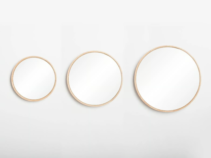 LOOK - Round framed wall-mounted mirror by GAZZDA