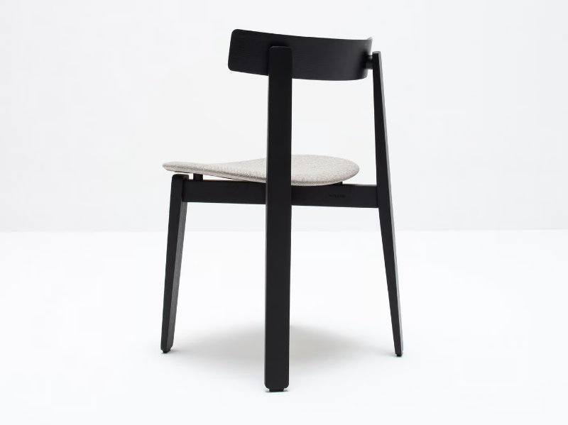 NORA - Upholstered fabric open back chair by GAZZDA