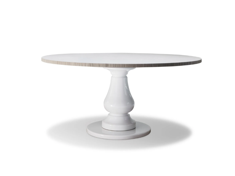 GRAY 38 - Round table with porcelain stoneware base and wooden top by Gervasoni