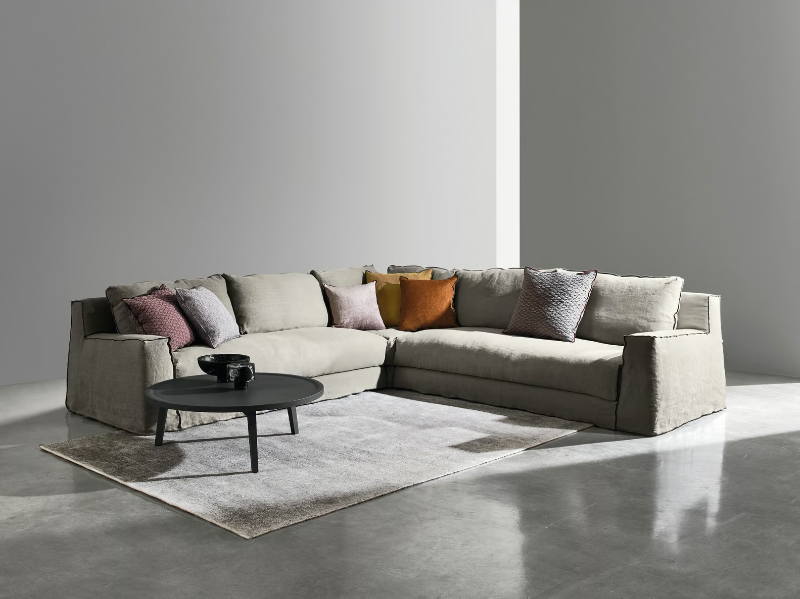 LOLL COMP. 08 - Corner sectional fabric sofa by Gervasoni
