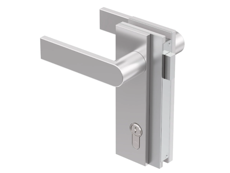 SERIE GLV01 - Magnetic Anodized aluminium glass door lock by GH ITALY