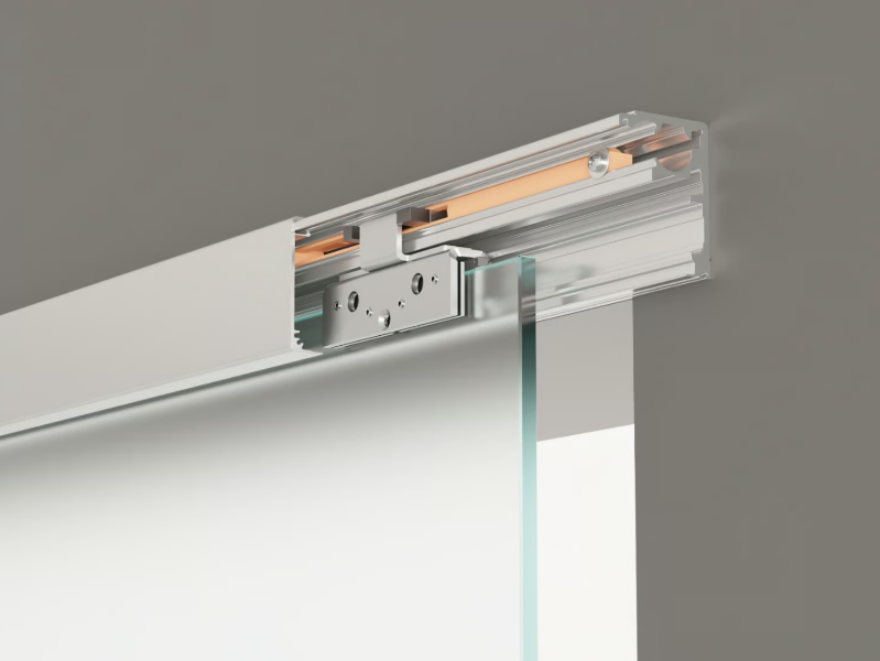 VIENNA - Anodized aluminium sliding door track by GH ITALY