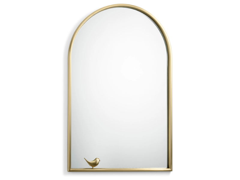 PORTRAIT WITH BIRDIE - Framed wall-mounted mirror by GHIDINI1961