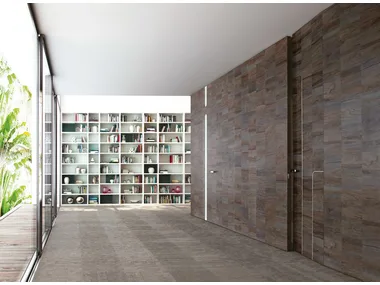 INFINITY SISTEM URBAN, TRACK, SPRING - Wooden boiserie / door by Ghizzi & Benatti