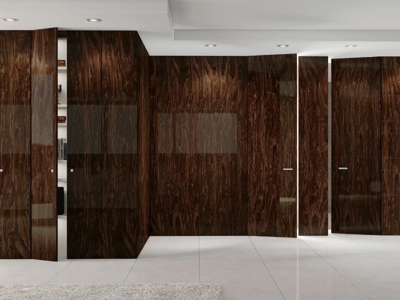 INFINITY TABULA - Wooden boiserie / door by Ghizzi & Benatti