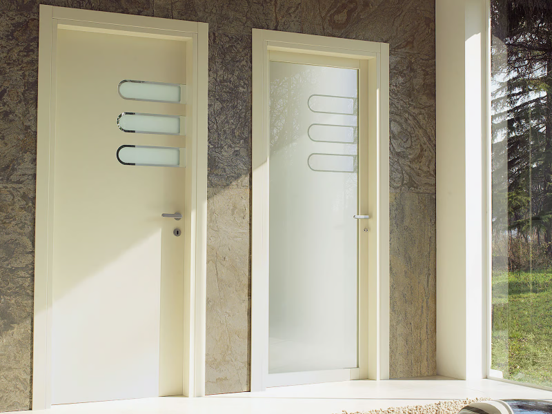 LOGIC - Hinged wooden door by Ghizzi & Benatti