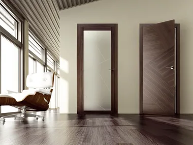 RIO CANALETTO - Hinged wooden door by Ghizzi & Benatti