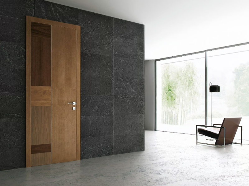 STONE - Hinged wooden door by Ghizzi & Benatti