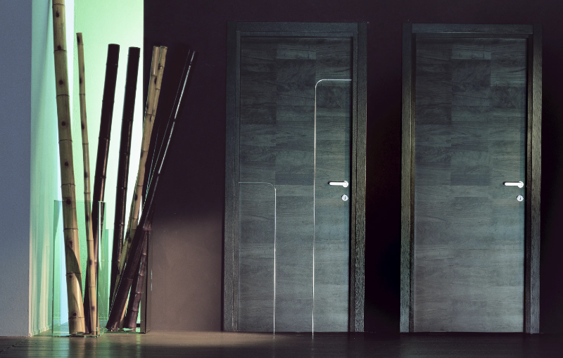 URBAN - Hinged wooden door by Ghizzi & Benatti
