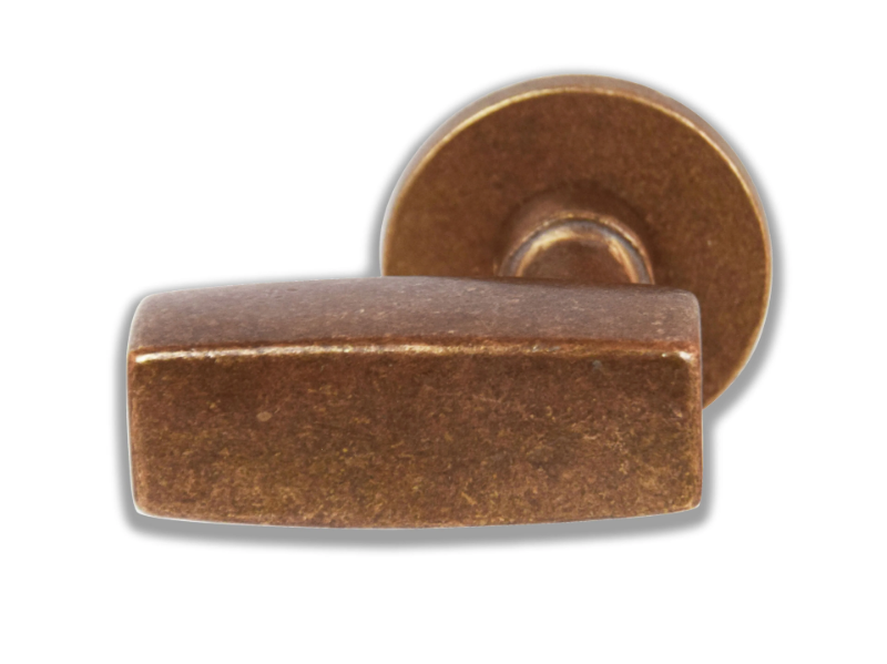 LANGHE - Bronze door handle on rose by GIARA ART DESIGN-BRONZE
