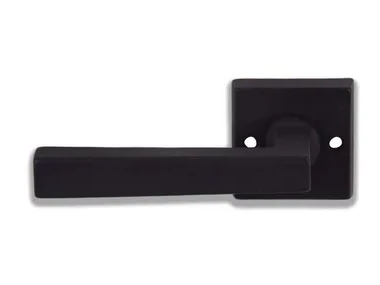 QUADRA - Bronze door handle on rose by GIARA ART DESIGN-BRONZE