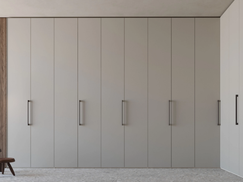 SAKS - Corner wooden wardrobe with coplanar doors by Giessegi