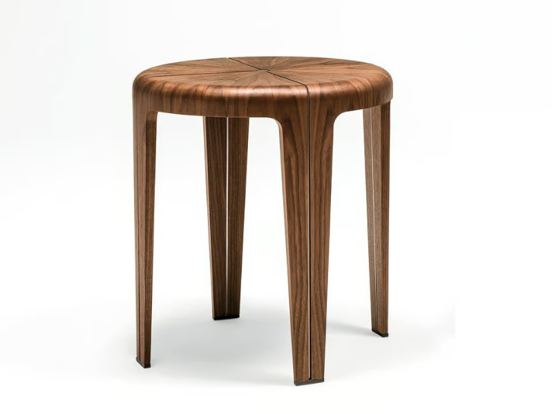ROUND - Round wooden coffee table by Giorgetti