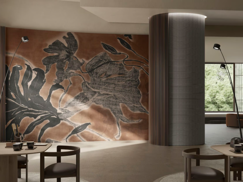 CREEK TALES - Wallpaper with floral pattern by GLAMORA